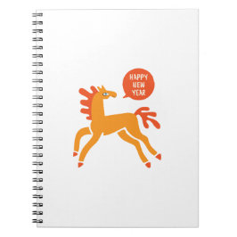 Cute Horse Chinese new year Notizblock