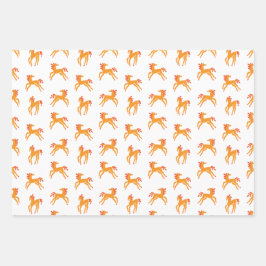 Cute horse  geschenkpapier set