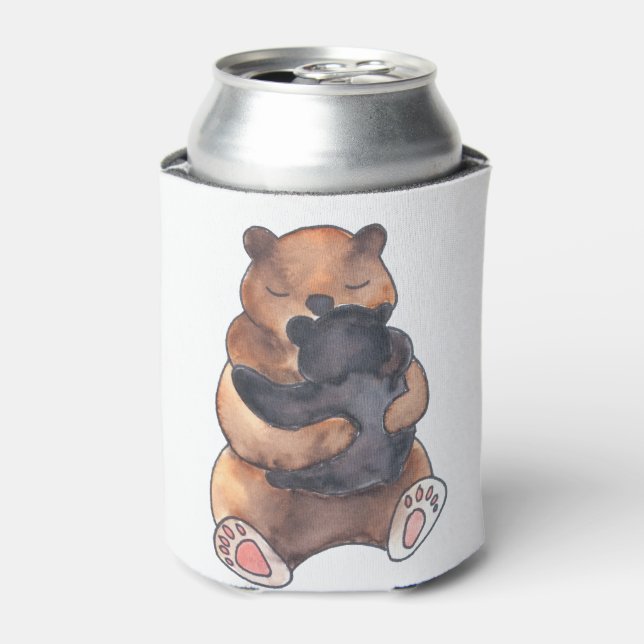 Cute Hugging Bears Dosenkühler (Kanne Vorderseite)
