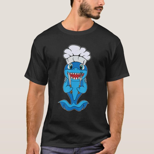 Cute Hungry Shark Yum Yum Shark T-Shirt (Vorderseite)