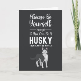 Cute Husky Cards Snow Siberian Dog Pet Lover  Karte