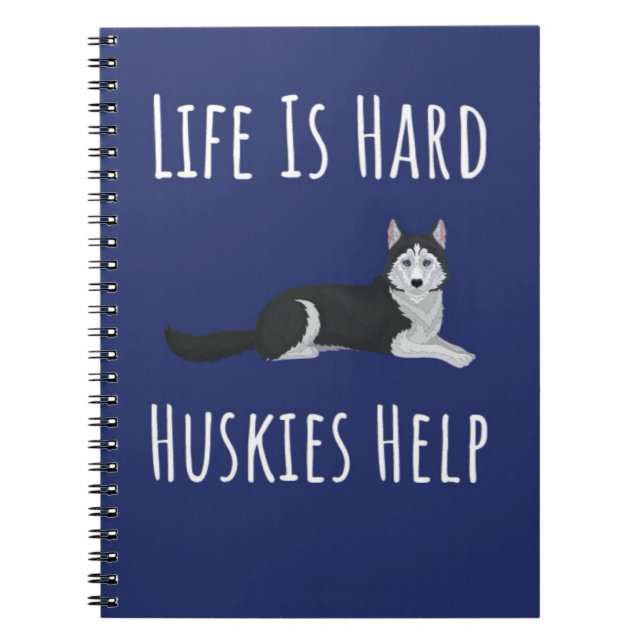 Cute Husky Themed Gifts Siberian Lover Dog Owner Notizblock (Vorderseite)