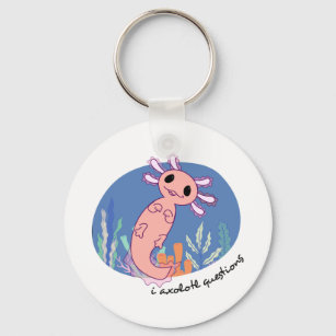 Cute I Axolotl Questions Schlüsselanhänger