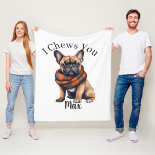 Cute I Chews You Französische Fleece-Decke Fleecedecke