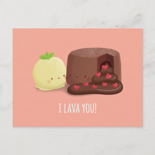 Cute I Lava You Lustiger Valentinstag Wortwitz Feiertagspostkarte