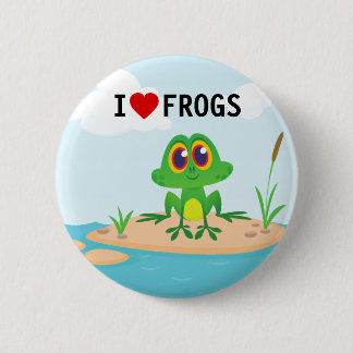 Cute I love Button