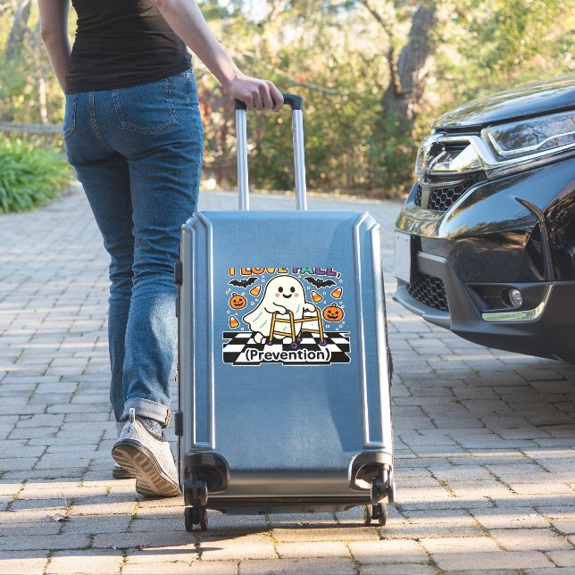 Cute I Love Fall Prevention Physical Therapy Ghost Aufkleber (Koffer Insitu)