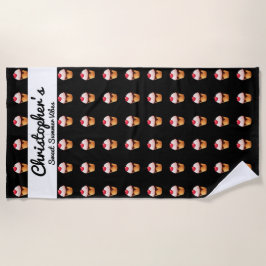 Cute Ice Cream Heart Beach Towel Strandtuch