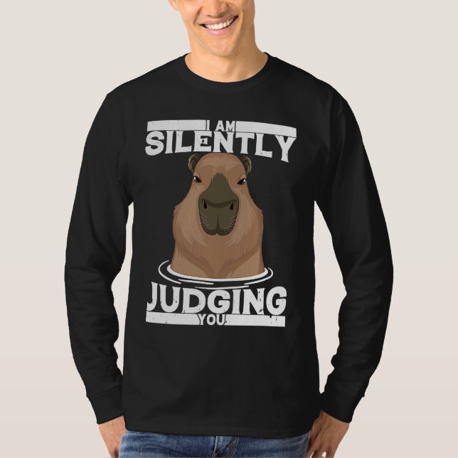 Cute Ironic Rodent Capybara Witty Animal  Lifetsyl T-Shirt (Vorderseite)