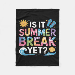 Cute ist Sommerferien Lehrer Schüler Tie Dye Fleecedecke