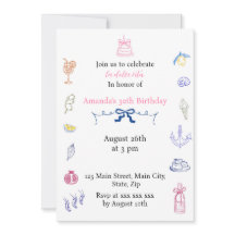 Cute Italian Minimalist  Birthday