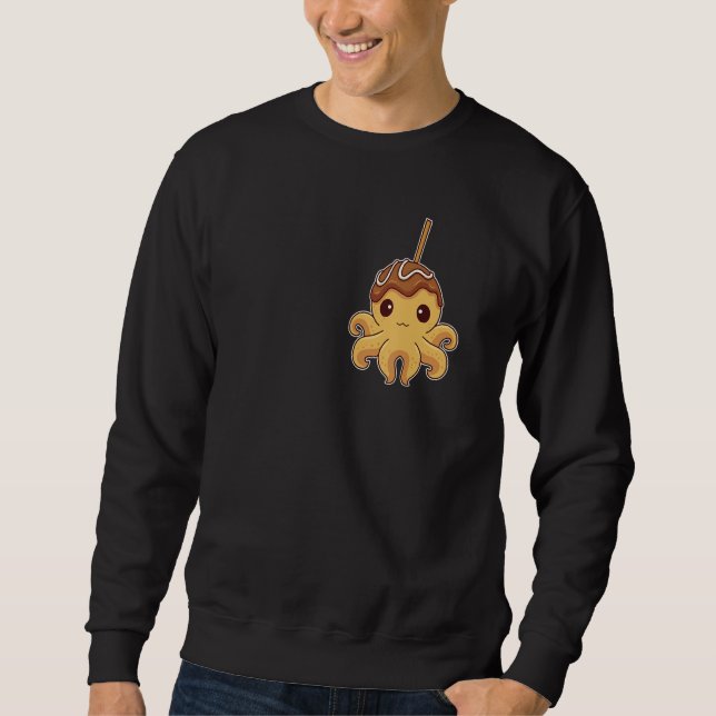 Cute Japanese Octopus Takoyaki Sweatshirt (Vorderseite)
