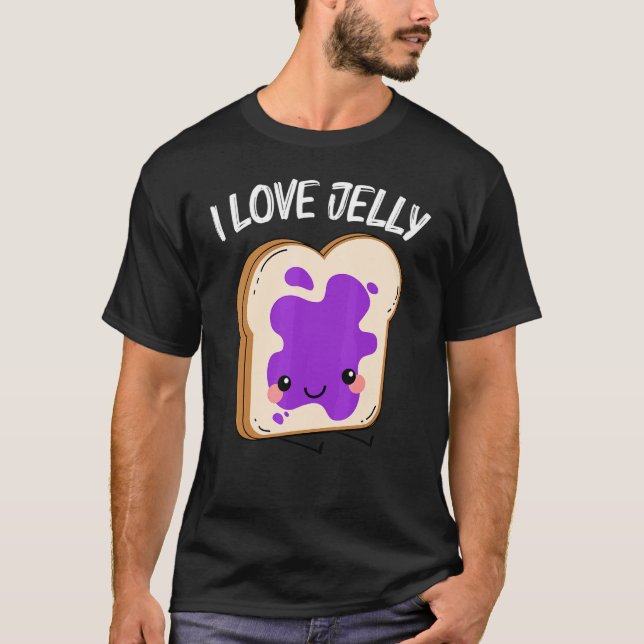 Cute Jelly For Men Women Matching Fruit Spread San T-Shirt (Vorderseite)