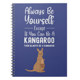 Cute Kangaroo Gifts Funny Humor Animal Humorous Notizblock