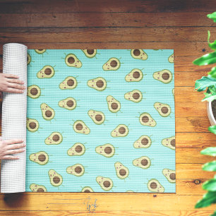 Cute Kawaii Avocado Pattern Yogamatte