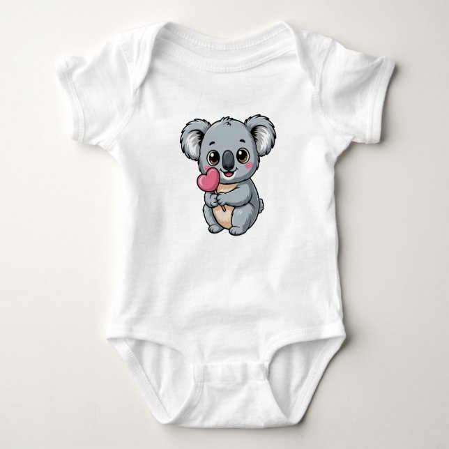 Cute Kawaii Baby Koala Baby Strampler (Vorderseite)