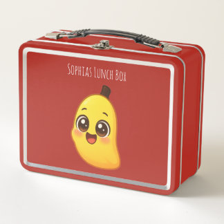 Cute Kawaii Banana Lunch Design Metall Brotdose