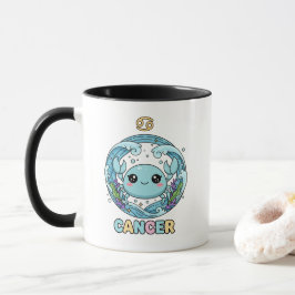 Cute Kawaii Cancer Zodiac Sign Tasse