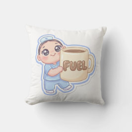 Cute Kawaii Chibi Nurse Giant Coffee Fuel  Kissen