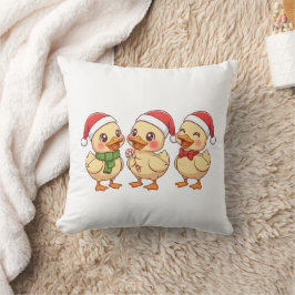 Cute Kawaii Christmas Ducks | Festive Holiday  Kissen
