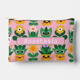 Cute Kawaii Customizable Pot Plant Print Zubehörtasche