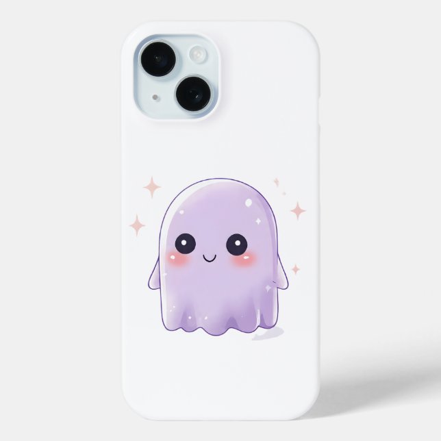 Cute Kawaii Ghost Phone Case | Pastel Halloween (Rückseite)