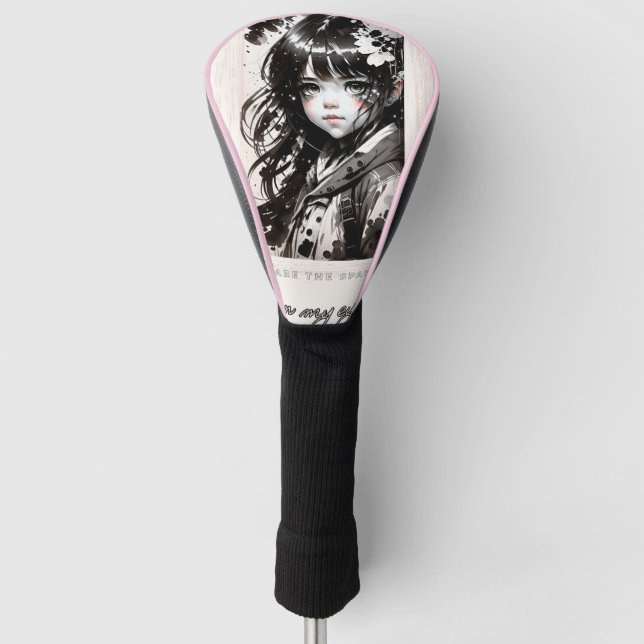 Cute kawaii girl - You are the sparke in my eye by Golf Headcover (Vorderseite)