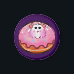 Cute Kawaii Hamster in Pink Frosted Donut Art Magnet<br><div class="desc">Satisfy your sweet tooth with this incredibly cute hamster and donut design! The artwork showcases a cheerful little hamster peeking out from the hole of a huge, glossy pink donut complete with colorful sprinkles. This fun, kawaii-style illustration is perfect for children's clothing, sweet birthday party invitations, cute stickers, or as...</div>