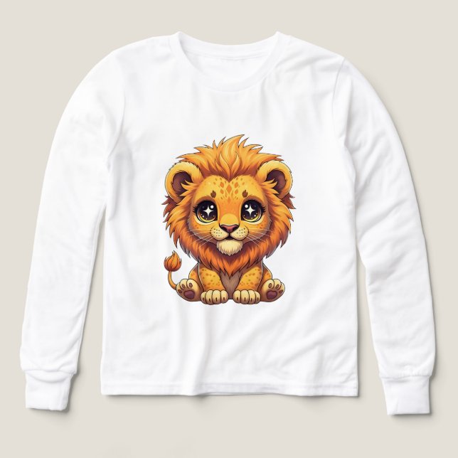Cute Kawaii Lion Cub Graphic (Design Vorderseite)