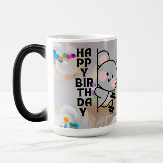 Cute Kawaii Mouse Colour Morphing Coffee Cup Gift Verwandlungstasse