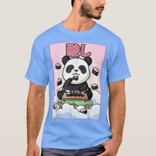 Cute Kawaii Panda Bear Sushi Japanese Aesthetic T- T-Shirt