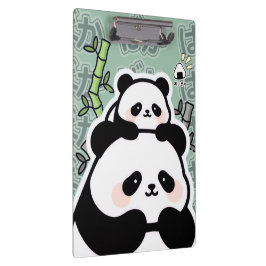 Cute Kawaii Panda Clipboard Klemmbrett