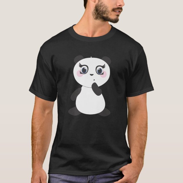 Cute Kawaii Panda Girl - Surprise Design Edition T-Shirt (Vorderseite)