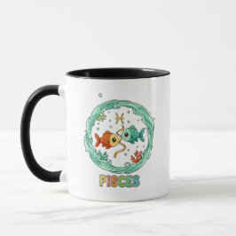 Cute Kawaii Pisces Zodiac Sign Tasse