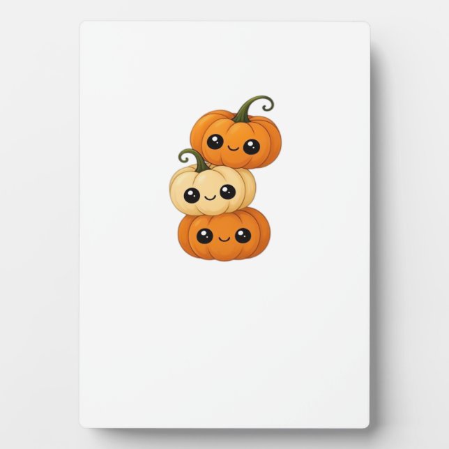 Cute kawaii pumpkin trio Classic T-Shirt.png Fotoplatte (Vorderseite)