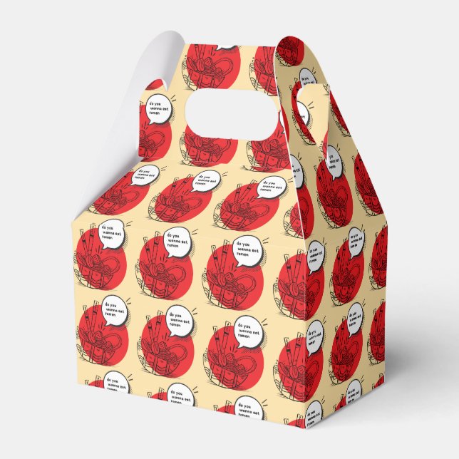 Cute Kawaii Ramen - Funny Japanese Food  Geschenkschachtel (Vorderseite)