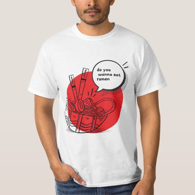 Cute Kawaii Ramen - Funny Japanese Food  T-Shirt (Vorderseite)