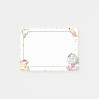 Cute Kawaii School Supplies Teacher Gift Post-it Klebezettel
