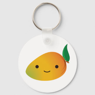 Cute Kawaii Smiling Mango Schlüsselanhänger