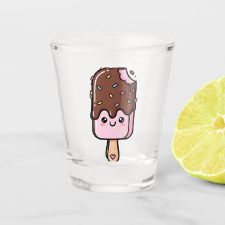 Cute Kawaii Smiling Popsicle Schnapsglas