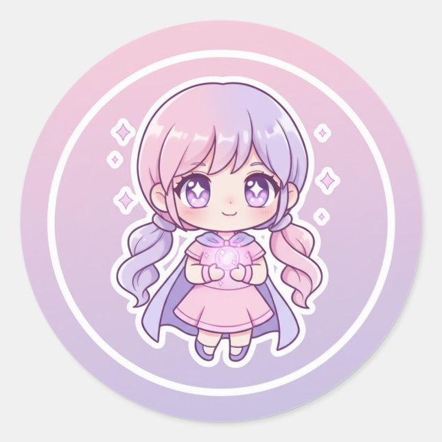 Cute kawaii stickers (Vorderseite)