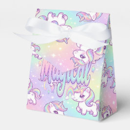 Cute Kawaii Unicorn Pastel Rainbow Magical Geschenkschachtel