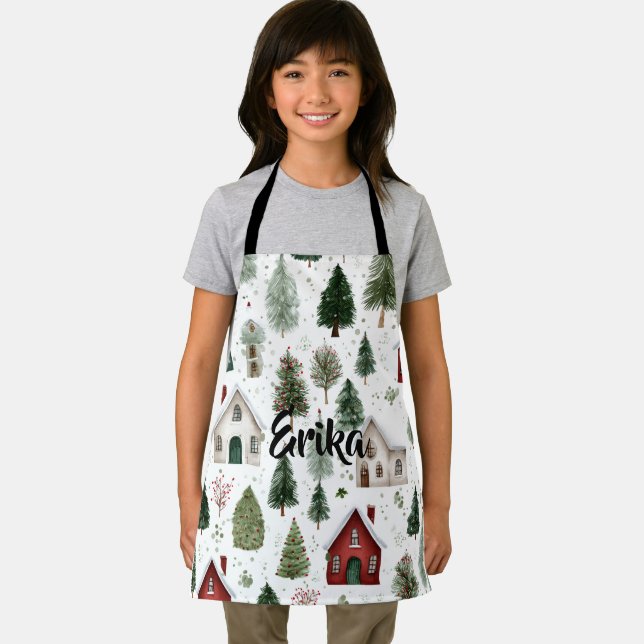 Cute Kids Holiday Apron with Name Schürze (Insitu)