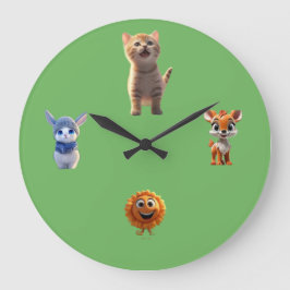 Cute Kids Wall Clock Große Wanduhr