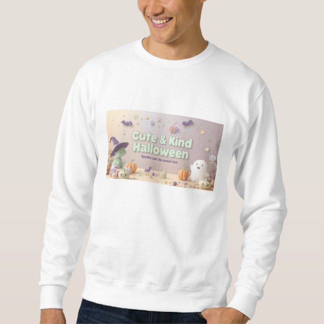 🧡 ✨ „Cute & Kind Halloween“-Kollektion 🎃🌿 Sweatshirt (Vorderseite)