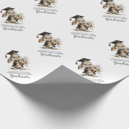 Cute Kindergarten Graduation Bunny Design Geschenkpapier