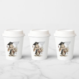 Cute Kindergarten Graduation Bunny Design Pappbecher