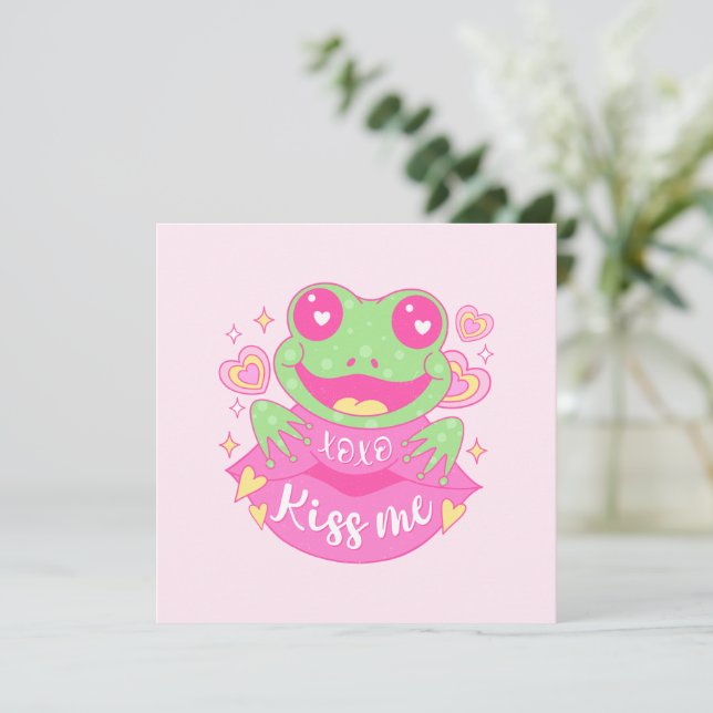 Cute Kiss Me Frog - Xoxo (Stehend Vorderseite)