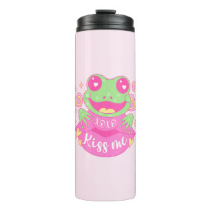 Cute Kiss Me Frog - Xoxo Thermosbecher