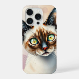 Cute Kitten Design with Vibrant Eyes iPhone 15 Pro Hülle